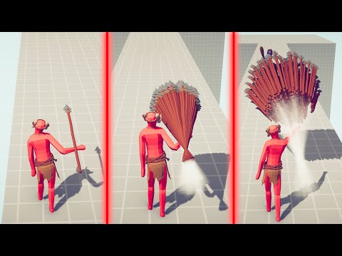 EVOLUTION SPEAR THROWER GOD - Totally Accurate Battle Simulator TABS