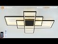 Світлодіодна люстра з пультом та мобільним додатком SVEN 110W 3S чорний