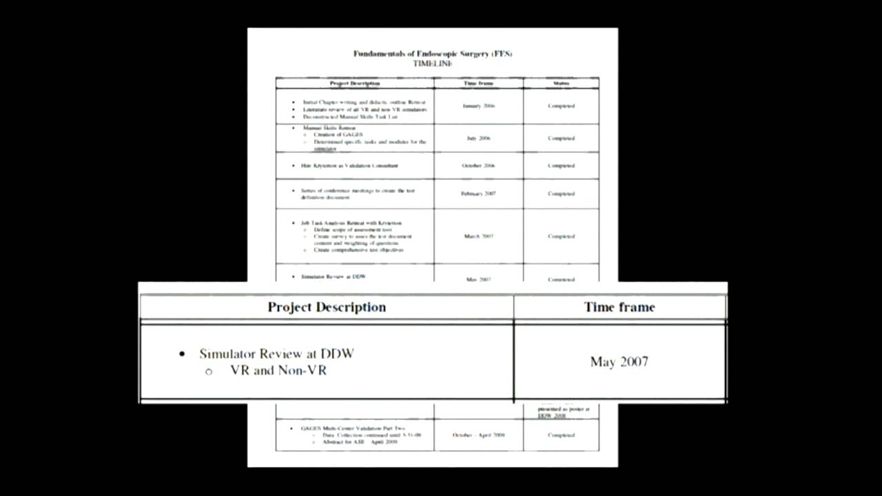 VR in Fundamentals of Endoscopic Surgery