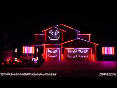 Halloween Light Show 2015 - Ghostbusters (Ray Parker Jr)