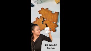 Desi Jugaad Wooden Coasters 😅 | #shorts #crafteraditi #ayushiaditicardzone @CrafterAditi