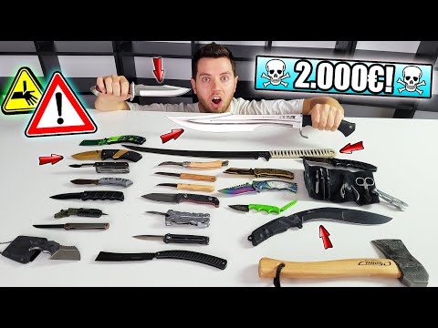 Ich packe UNVERSCHÄMT RIESIGE LIEFERUNG mit praktischen MESSERN und SCHARFEN SCHWERTERN aus 😱!