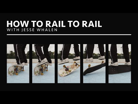 Freestyle Skateboarding Trick Tip: How to toe side Rail to Rail with Jesse Whalen
