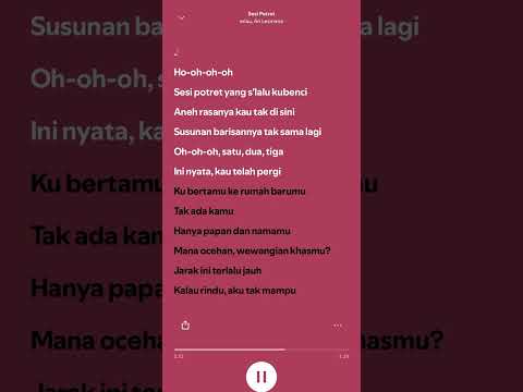 sesi potret - eńau, ari lesmana #liriklagu #music #shorts #trending