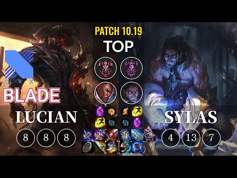 DRX Blade Lucian vs Sylas Top - KR Patch 10.19