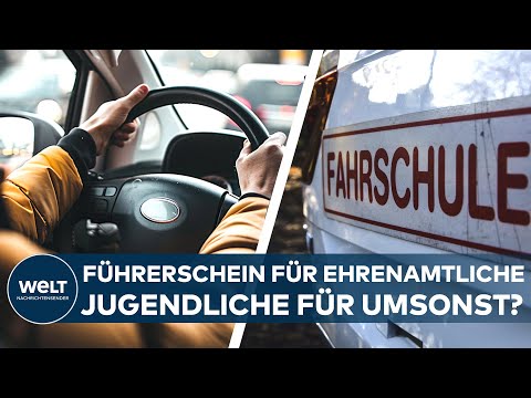 Video Thumbnail: DEUTSCHLAND: Neuer Vorstoß! Der teure Führerschein soll ehrenamtlichen Jugendlichen geschenkt werden