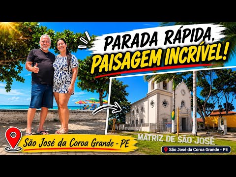 PARAMOS EM SÃO JOSÉ DA COROA GRANDE - PE! Olha como estava o mar hoje!