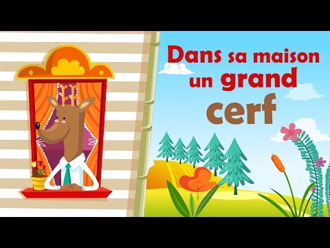 Dans sa maison un grand cerf - Comptine à gestes pour enfants et bébés (avec paroles)