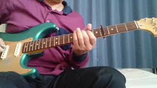 Stevie Ray Vaughan.The Vaughan Brothers.D/FW(studio)Jimmie Vaughan&#39;s part guitar cover.