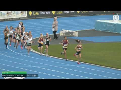 Girls U11 800m Final: 2021 Commonwealth Bank State Track and Field Championships // LAVicTV