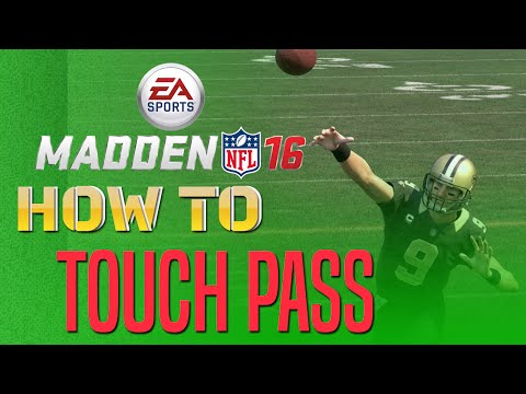 Madden 16 Tips - How To Throw NEW Touch Pass!
