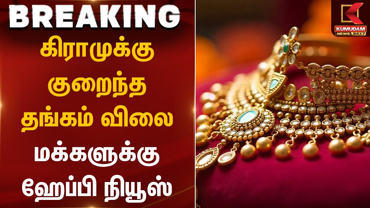 கிராமுக்கு குறைந்த தங்கம் விலை – மக்களுக்கு ஹேப்பி நியூஸ் | Gold Rate Today | Kumudam News