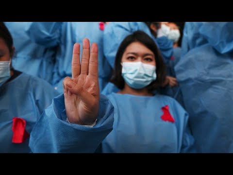 緬甸的鍋碗瓢盆和醫務人員罷工。 (Pots clang and medical workers strike in Myanmar)