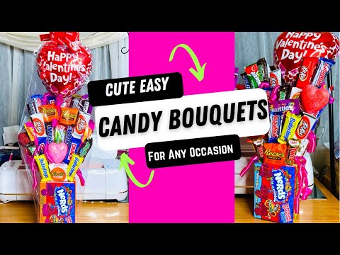 Candy Bouquet for any Occasion! | The Crafty Black Girl | Handmade Gifts #giftbaskets #diycrafts