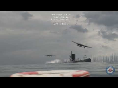 Mosquito Raid on U-Boat – Part 1 | WW2 RAF CGI/VFX Animation Tests (3 Angles)