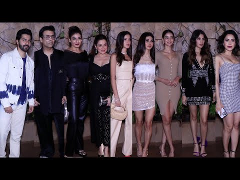 Bunty Sajdeh Birthday Celebration | Varun,Karan,Mouni,Ananya,Rhea,Raveena,Shanaya,NushratNeelam