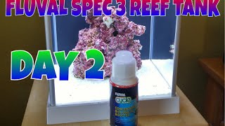 How to setup a Fluval SPEC 3 Reef tank, DAY 2 Fluval Cycle