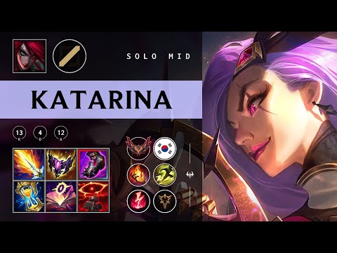 Katarina Mid vs Syndra - KR Grandmaster Patch 25.24