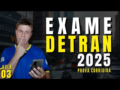 Detran 2025 Mock Exam. Traffic Legislation. 15 Corrected Questions.