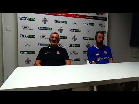 Földi Sándor és Velkey János nyilatkozata a Jászberényi KSE - TF-Budapest mérkőzést követően