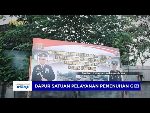 PELETAKAN BATU PERTAMA PEMBANGUNAN DAPUR SATUAN PELAYANAN PEMENUHAN GIZI POLRES JEMBRANA