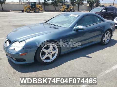 2004 MERCEDES-BENZ SL 55 AMG | VIN WDBSK74F04F074465