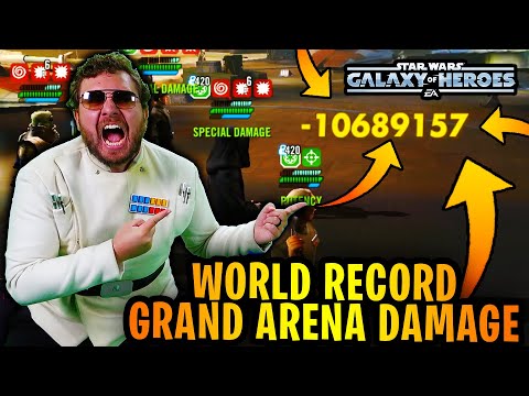 World Record Grand Arena Damage - OVER 10 MILLION FROM GRAND MOFF TARKIN - 169% Skill in SWGoH