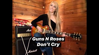Video thumbnail of "Guns N' Roses | Don't Cry | Electric Guitar Cover by Emily Hastings"