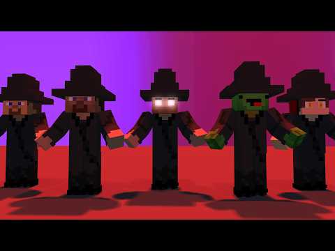 YOUR IDOL🎤  ft. Steve Herobrine JJ Mikey - 🎵Saja Boys (K-Pop Demon Hunters) - MAIZEN Minecraft Cover