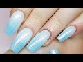 The Best 18 Baby Blue And White Nails Design