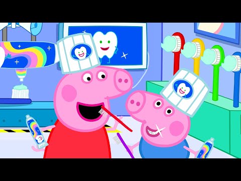 Capa de Escovando seus dentes com a Peppa | Contos da Peppa Pig