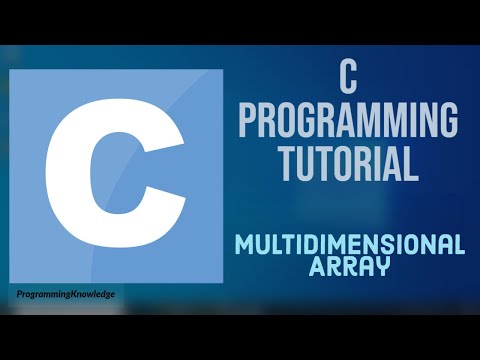 C Programming Tutorial for Beginners 21 - Multidimensional Array in C