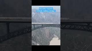 Download lagu Train at world highest railway bridge chinab railway bridge reasi jammu and kashmir #chinabridge mp3