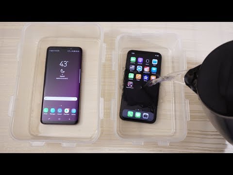 Galaxy S9 Plus vs iPhone X - Water Test! Actually Waterproof?