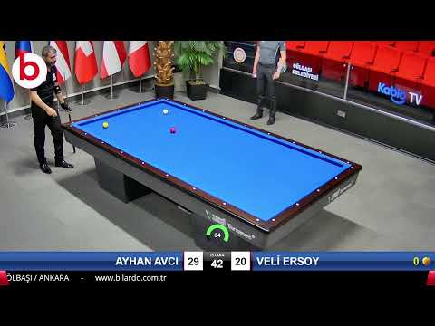 AYHAN AVCI & VELİ ERSOY Bilardo Maçı - 2022 ERKEKLER 1.ETAP-3.TUR