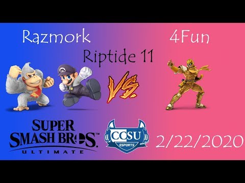 Riptide 11 CCSU Smash Ultimate - Razmork (DK, Mario) vs 4Fun (Captain Falcon)