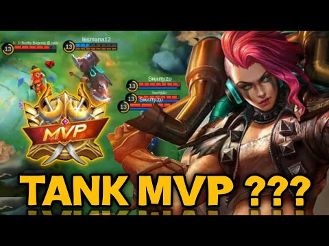 HILDA TANK MVP - BUILD TOP GLOBAL || GAMEPLAY HILDA - MOBILE LEGENDS BANG BANG