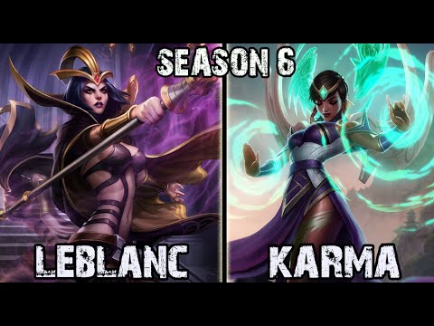 SKT T1 Faker Leblanc vs Karma MID Ranked Challenger Korea