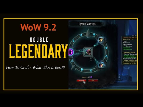 WoW Shadowland 9.2 - Double Legendaries - How to craft, what is needed and how they will work