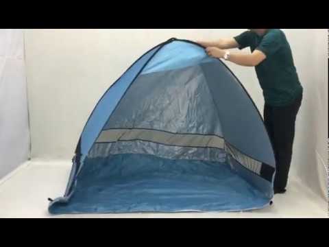 how to fold up a POP UP tent/beach tent quickly