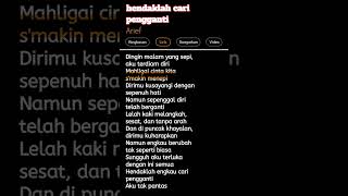 Download lagu lirik lagu hendaklah cari pengganti mp3