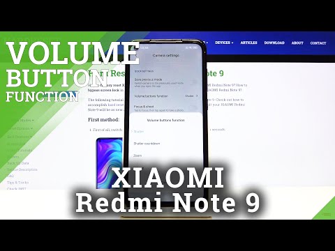 How to Change Volume Button Function in XIAOMI Redmi Note 9 – Volume Button in Camera