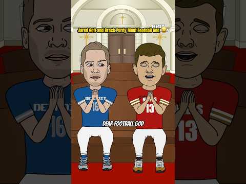 Jared Goff and Brock Purdy Meet Football God ???? Lions Vs 49ers #nfl #nflplayoffs #nflfootball