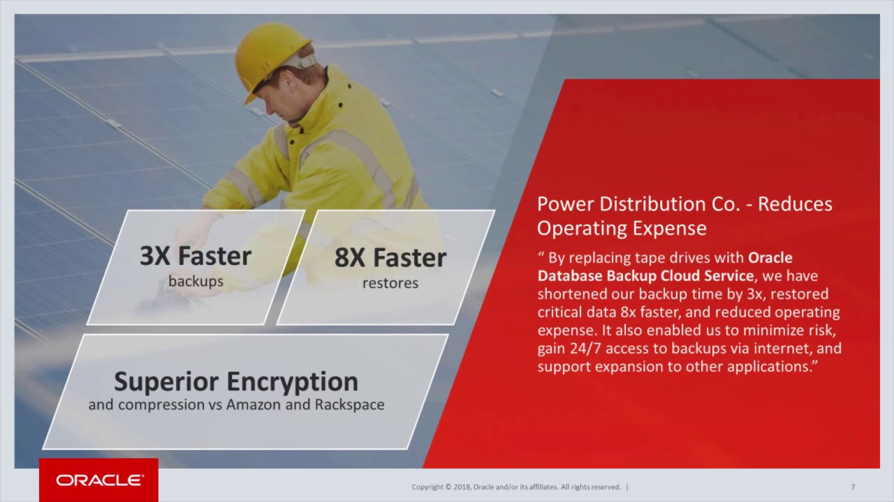 Oracle Database Backup Cloud Service - English
