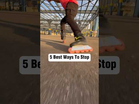 5 Ways To Stop On Rollerblades 🔥😱 #skating #tips #shorts