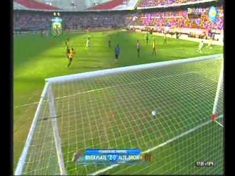 River Plate 2 Almirante Brown 0 Resumen del partido y goles 23/6/2012