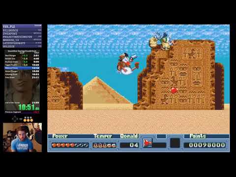 Quackshot Speedrun in 23:48 (emu)