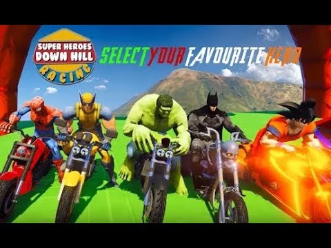 Super Heroes Downhill Racing (by Game Pixels Studio) / Android Gameplay HD - YouTube