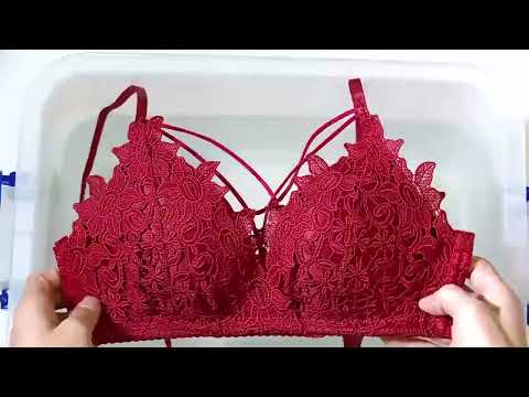 Lace Floral Embroidery Bralette Sexy Lingerie Comfort Seamless Adjusted Bras For Women Wireless Push Up Bra Underwear