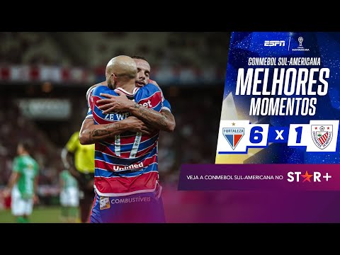 Gols e lances de Fortaleza x Estudiantes de Mérida